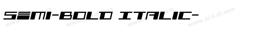Semi-Bold Italic字体转换